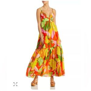 FARM Rio Floral Tie Back Maxi Dress